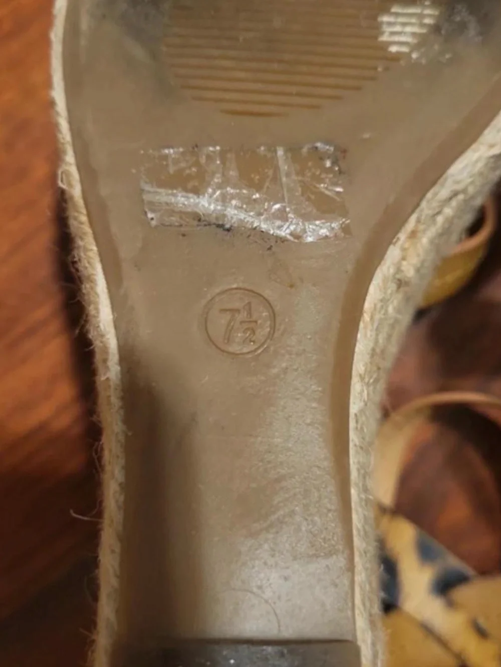 Leopard Print Espadrille Wedge Sandals - Women's Tan Leopard